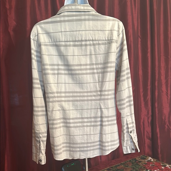 Burberry Gray and White Button Down Shirt - Picture 2 of 6
